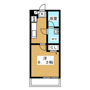 クレドメゾン元住吉【1階】の間取り