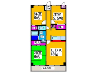 メゾンM【2階】の間取り