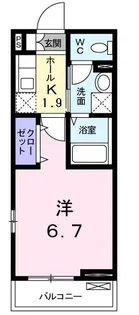 リバーサイド 元町中華街【2階】の間取り