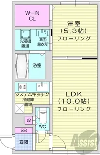 グランメール元町【3階】の間取り