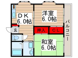 グレース咲ヶ丘【2階】の間取り