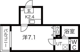 ADDICT向山【2階】の間取り