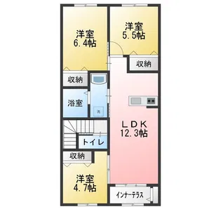 キャトルセゾン高田寺【2階】の間取り