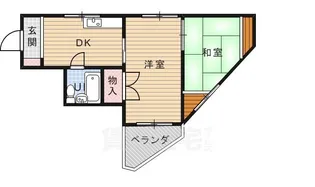 グローリー岡村3【2階】の間取り