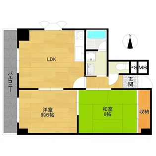 レクシア野崎【4階】の間取り