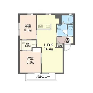 セリネ材木座【1階】の間取り