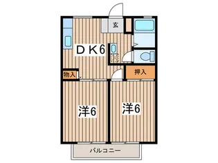 ポロハウスC【2階】の間取り