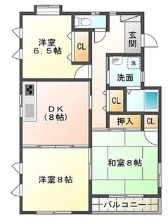 若葉と陽だまりのラ ルーチェ【2階】の間取り