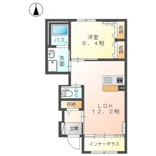 ボワ ヴェールIV【1階】の間取り