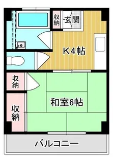 コーポアロー【2階】の間取り