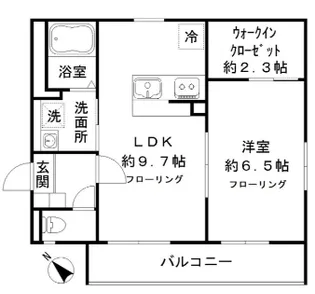 エルム月島【1階】の間取り