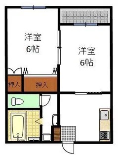 レジデンスMAYII【1階】の間取り