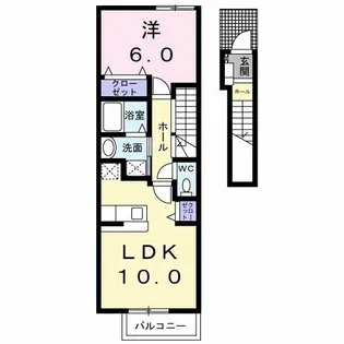 フェリーチェI【2階】の間取り