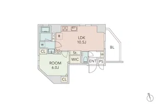 エスペランサ東中野【6階】の間取り