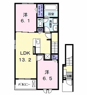 エスペランサ【2階】の間取り
