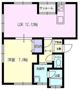 エコシティ幸V【2階】の間取り