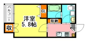 パレスヒル津田沼II【1階】の間取り