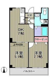 パールハイムセンカワ【1階】の間取り