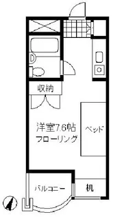 グレース成城I【3階】の間取り
