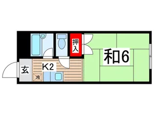 パナハイツ中川A棟【2階】の間取り
