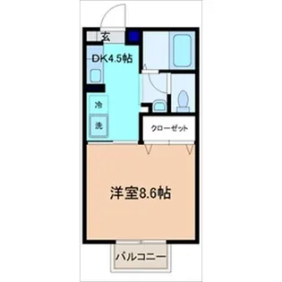 サニーハイツ【2階】の間取り