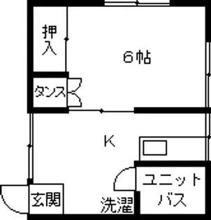 ハイツサカエ【1階】の間取り