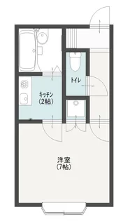 リバーサイドハイツ【2階】の間取り