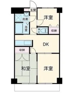 サンライト西橋本【7階】の間取り