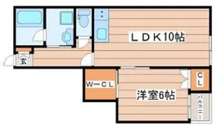 エクシア八乙女【2階】の間取り