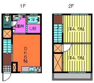 第二米原コーポ【1階】の間取り