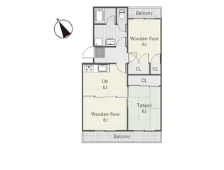 リバーサイドハイム【3階】の間取り