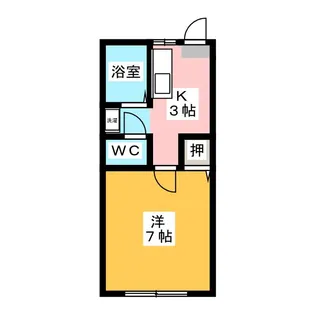 フレグランス郵とぴあC【1階】の間取り