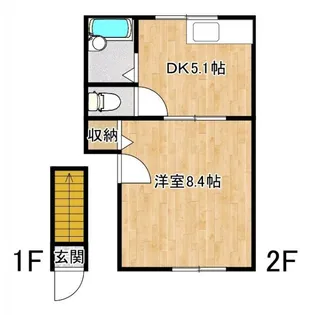 シルバー鷹【2階】の間取り