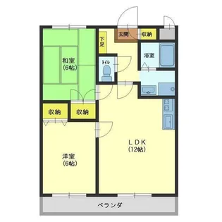 フェール・メゾンFUJINAGA B棟【1階】の間取り