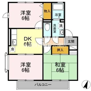 埼玉県和光市南1【アパート】の間取り