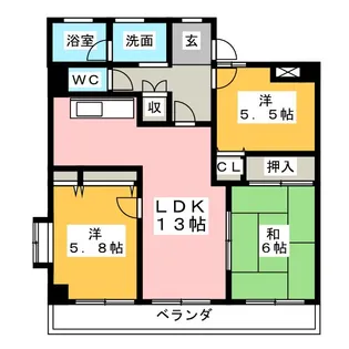 グレース川口【2階】の間取り