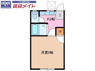 プラザイン10【2階】の間取り