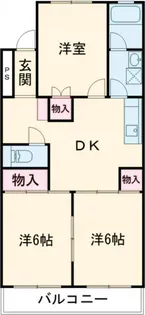 オーシャンコート【2階】の間取り