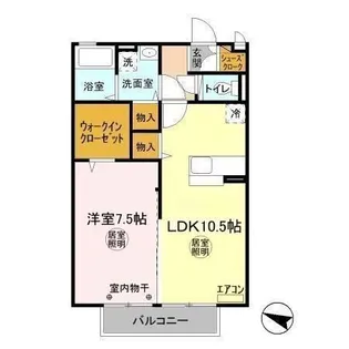 グロースピュア【2階】の間取り