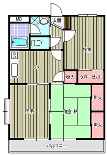 ラフェスタ深谷【2階】の間取り