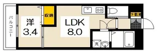 月光五日市壱番館【2階】の間取り