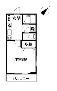 グリーンウエスト【1階】の間取り