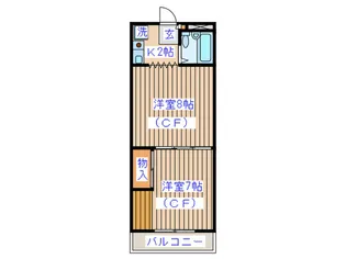 レジデンス花京院【1階】の間取り