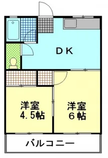 岡山県岡山市中区藤原西町2【アパート】の間取り