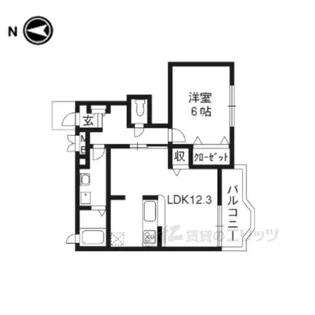 ピュアファウンテンヴィラ1【1階】の間取り