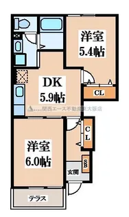 アロッジオ【1階】の間取り
