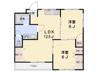前九年ハイツ【1階】の間取り