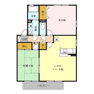 ルミエール A棟【2階】の間取り