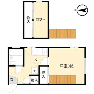 ロッヂ福田【2階】の間取り