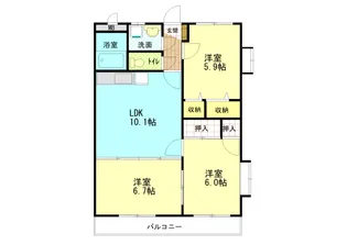 アビーロード【3階】の間取り